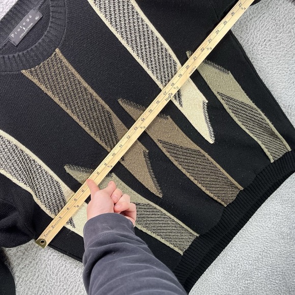 Vintage Protege Collection Sweater Mens XL Knit Biggie Cosby Acrylic Made in USA - Picture 10 of 12